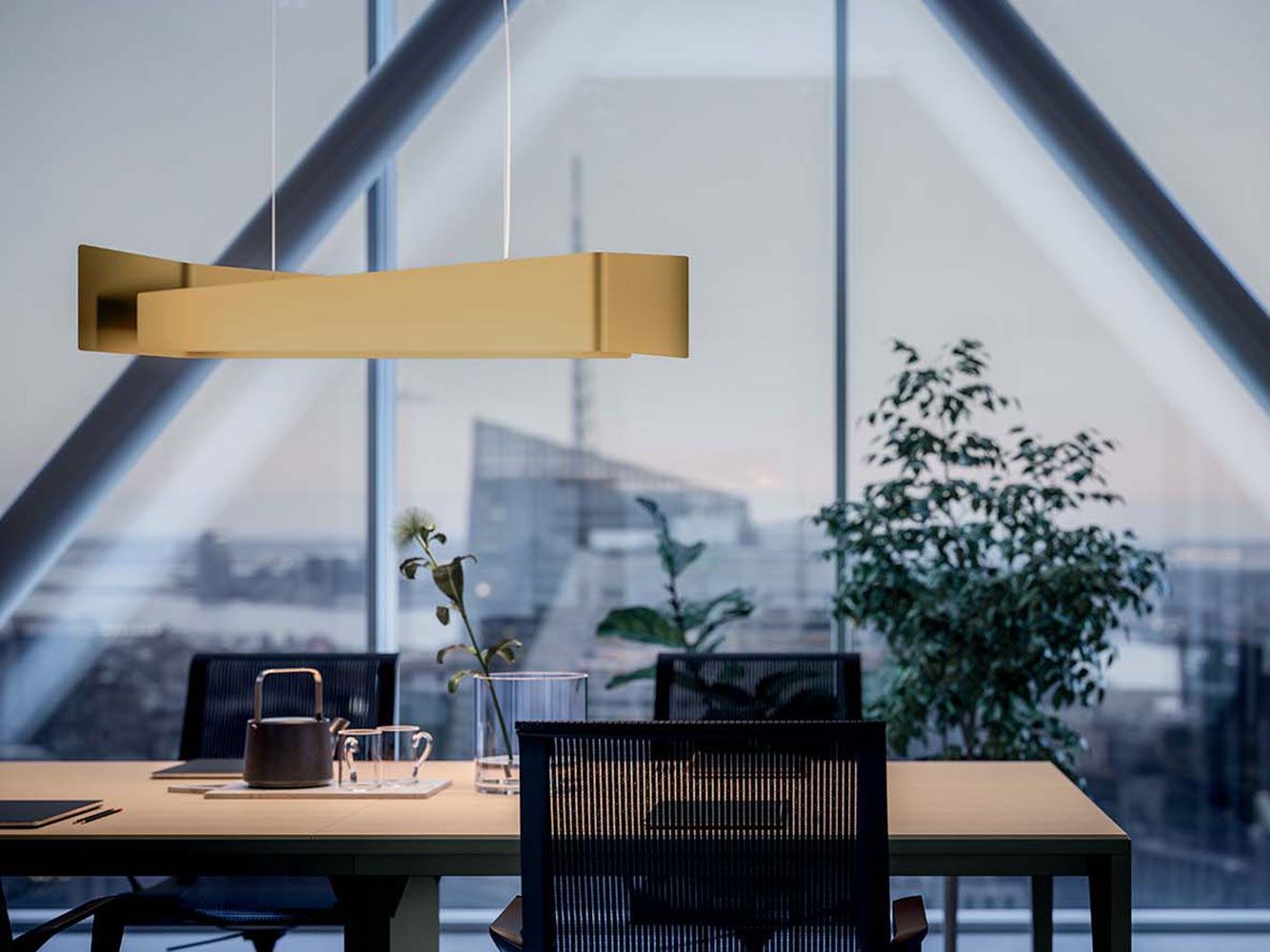 Алюминиевый светодиодный подвесной светильник Quadrifoglio Group Дизайнерское освещение ARCH-00137728