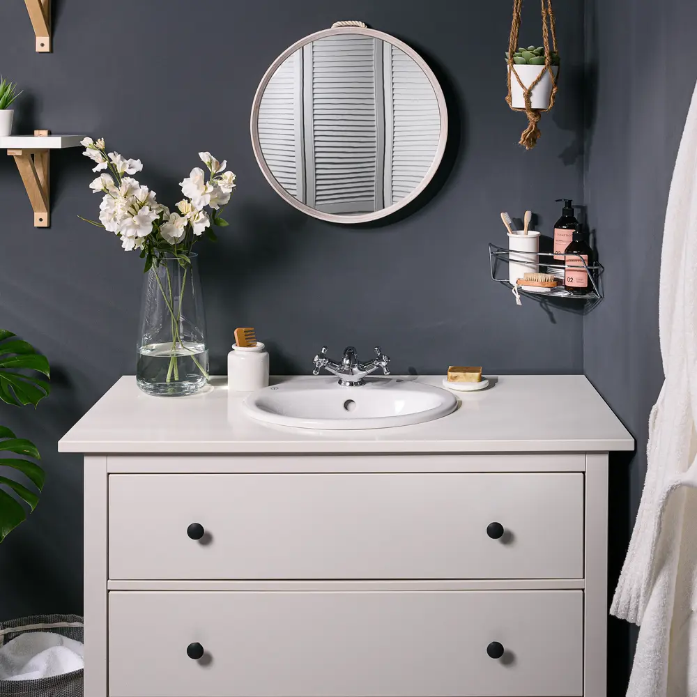 Полка для ванной ЧМЗ Модулус 502-004-01 угловая 22.5x22.5x9.8 см цвет хром STLM-2178160 - Вид №6