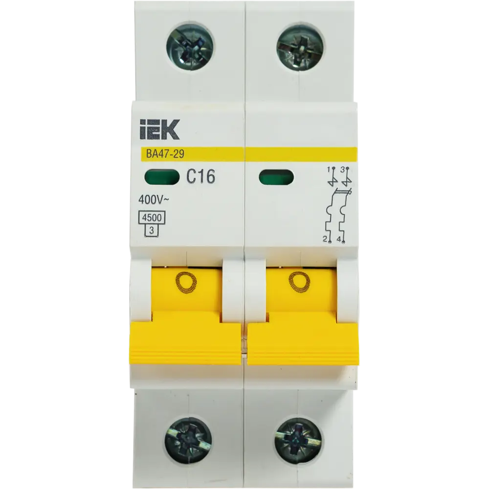 Автоматический выключатель IEK ВА47-29 2P C16 А 4.5 кА 11875259 STLM-2033140  - Вид №2
