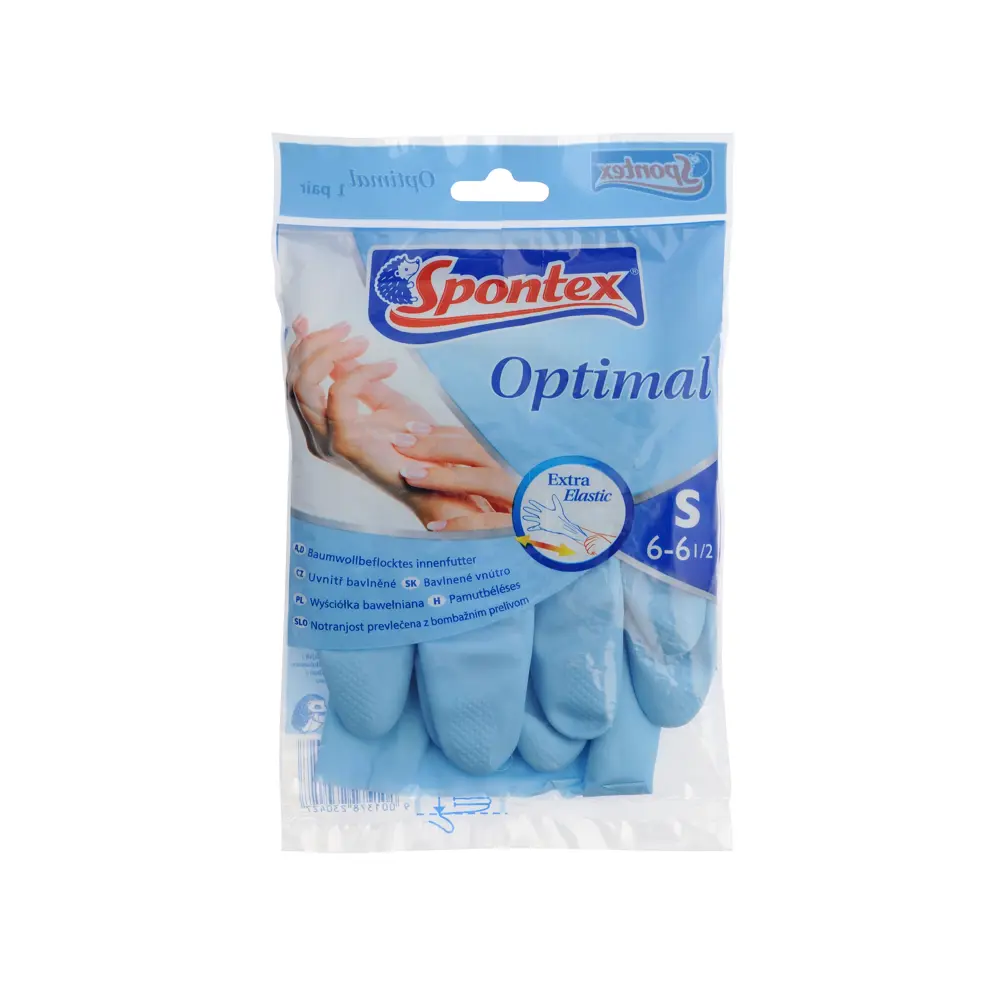 Перчатки Spontex Optimal хлопковые со вставкой, разм. S STLM-2088180