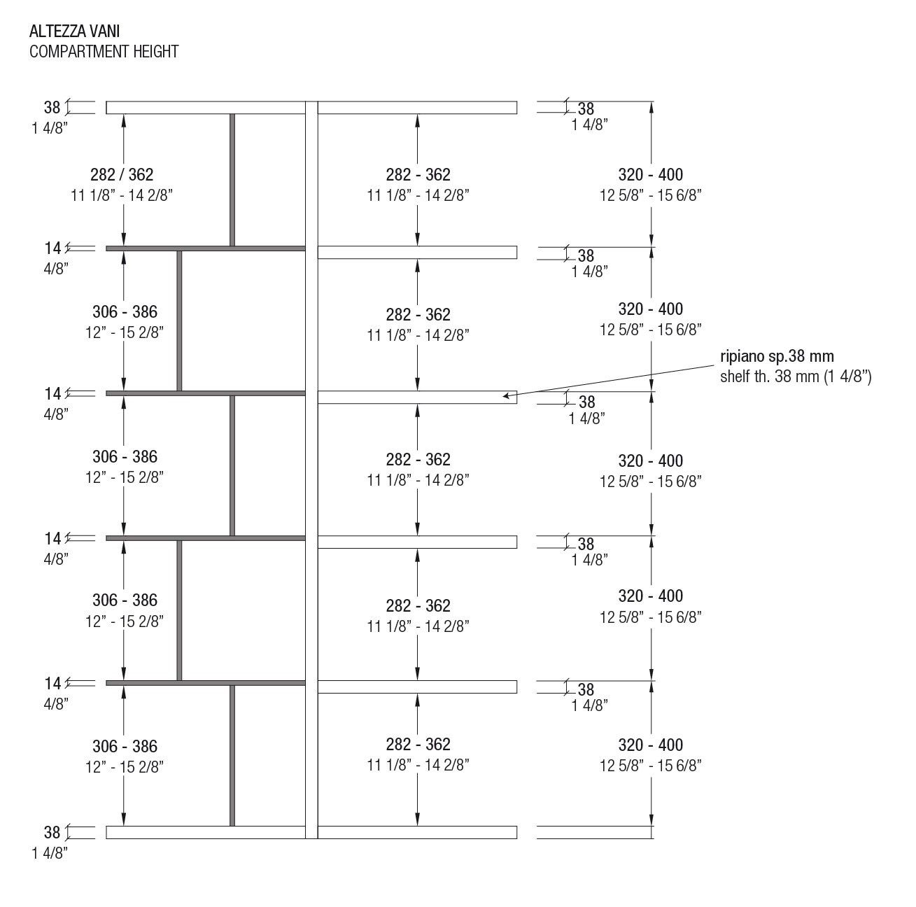 Лакированная угловая подвесная полка MisuraEmme CROSSING ARCH-00038955 - Вид №8