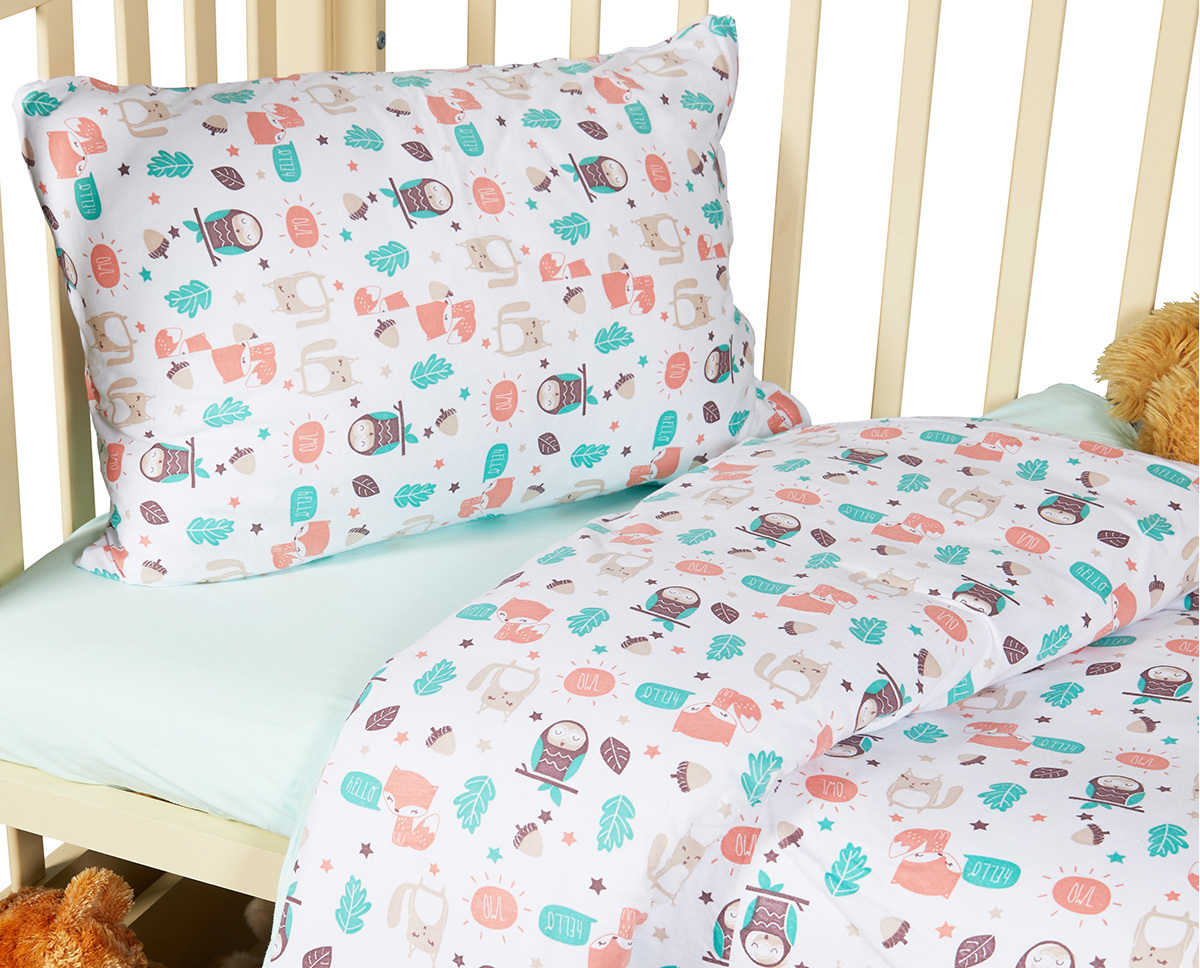 91018124 Постельное белье в кроватку для новорожденных из трикотажа MT-3 STLM-0443458 САЙЛИД