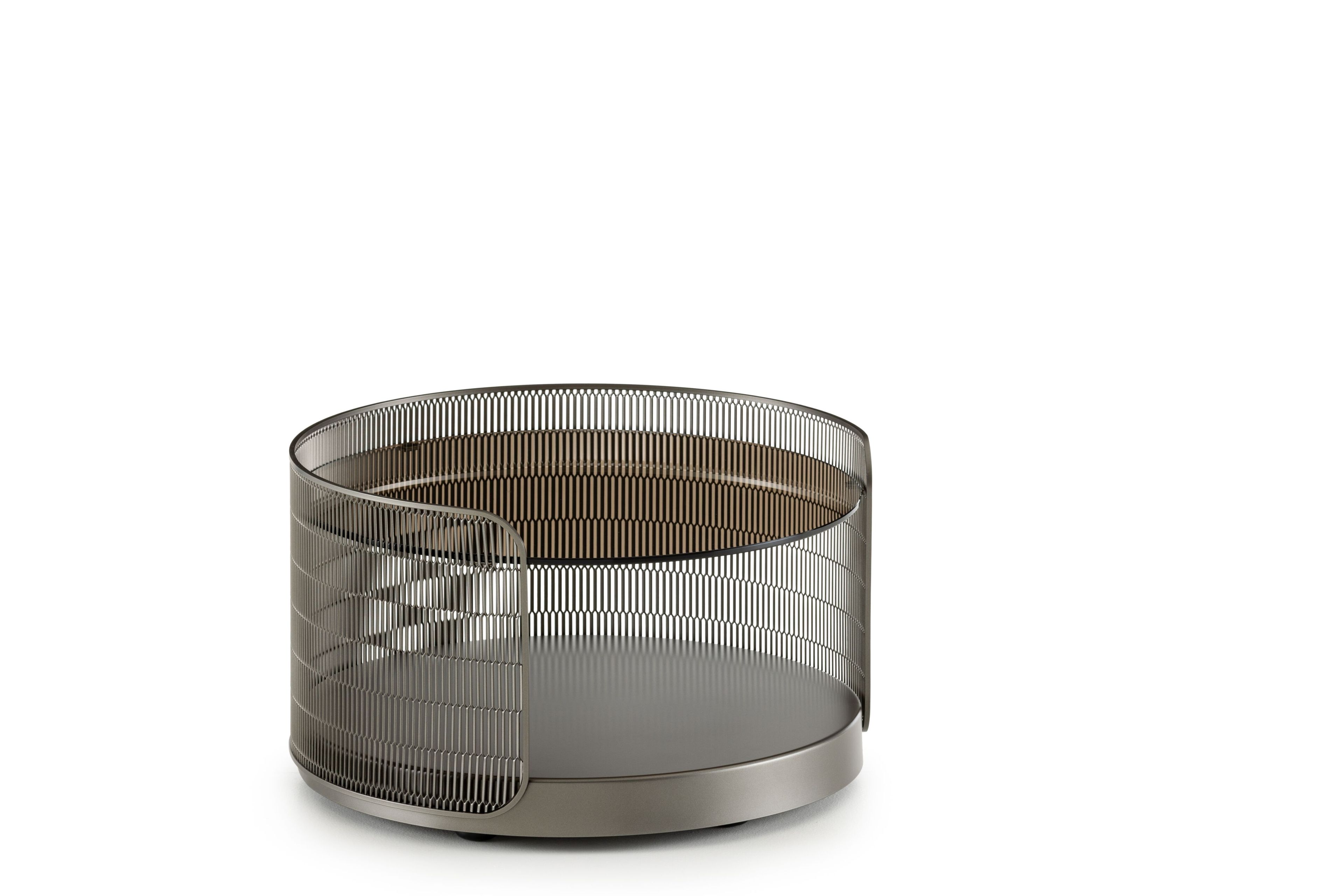 Круглый журнальный столик с изогнутой проволочной сеткой Natevo самогон ARCH-00121122 - Вид №2