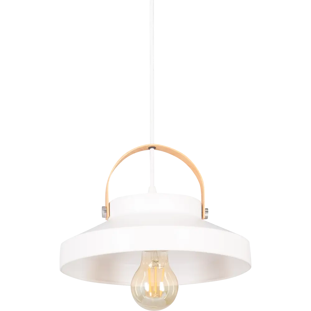 Подвесной светильник Toplight Wendi, 1 лампа, 7 м², цвет белый/дерево STLM-2090661 - Вид №1