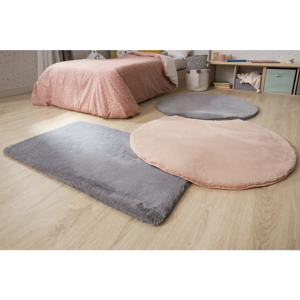 INSPIRE BIANCA — Искусственная шкура кролика розовая для уютного интерьера 83235386 STLM-0039666 - Вид №5