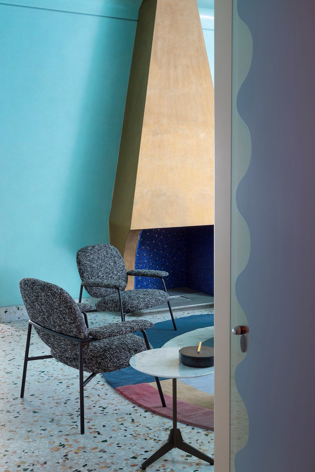 Тканевое кресло с подлокотниками Saba Italia Philo ARCH-00151590 - Вид №4