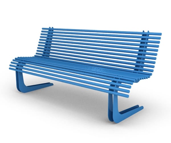 Стальная скамья со спинкой Viscio Urban Design MOBY ARCH-00108961 - Вид №13