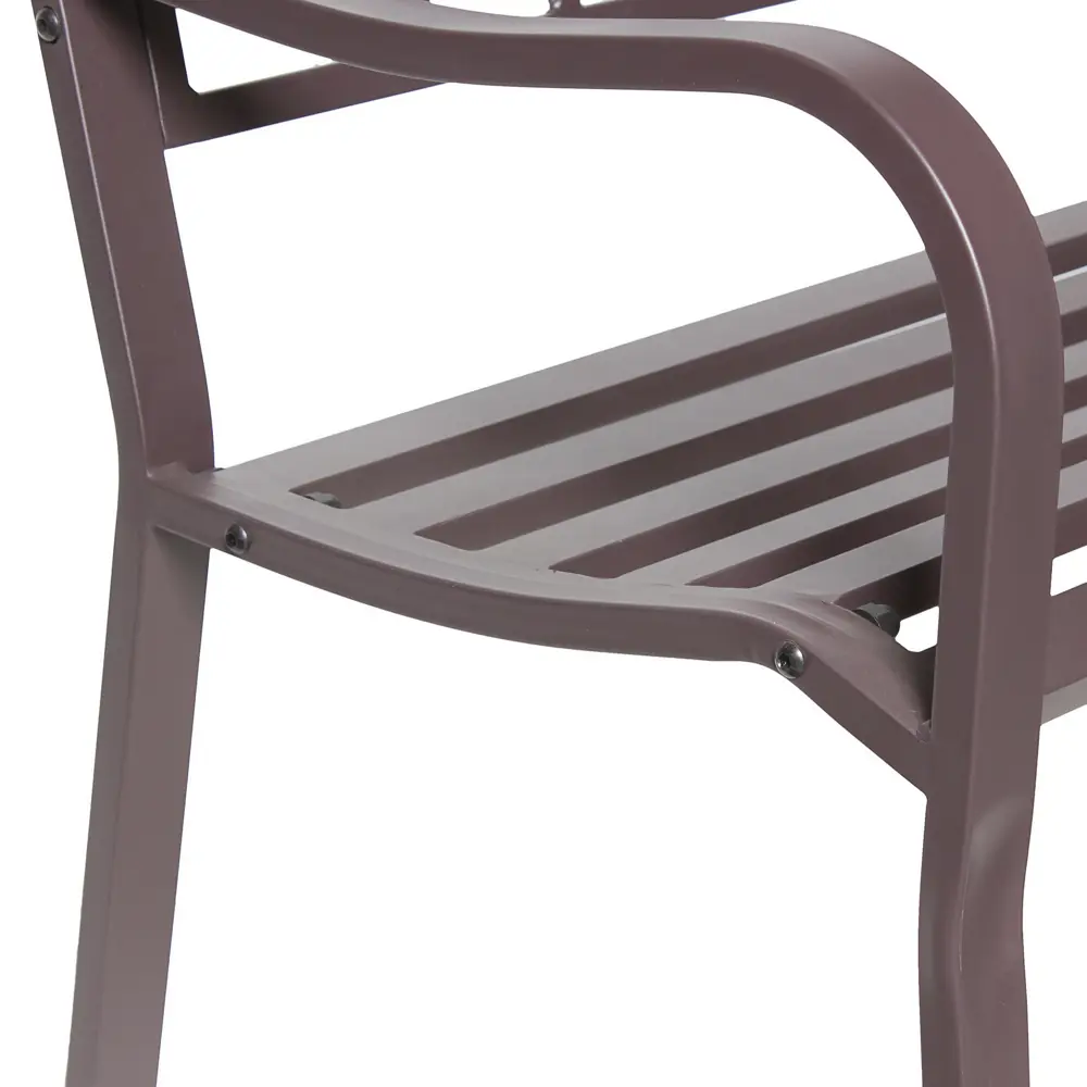 Скамья садовая Naterial 128х56х85 см металл коричневая STLM-2065919 - Вид №4