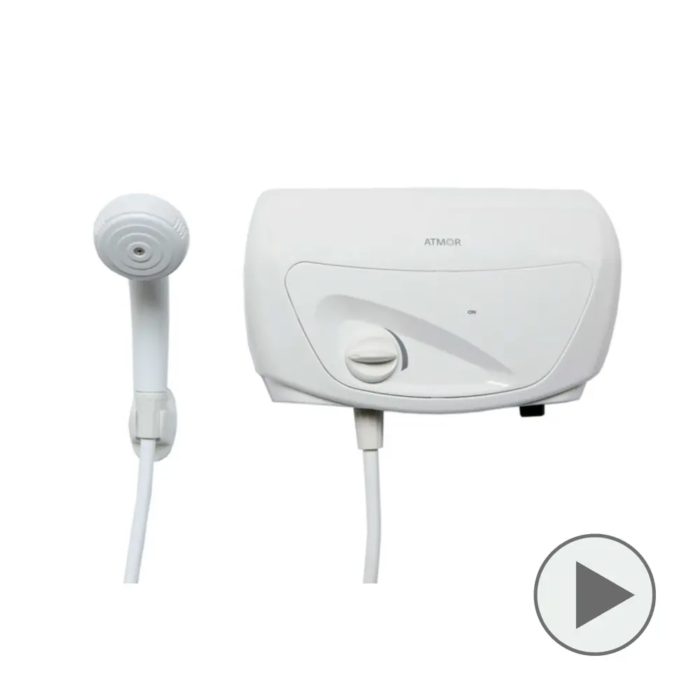 Проточный водонагреватель электрический Atmor Classic 501 Shower 5 кВт белый с душевой лейкой STLM-2066947