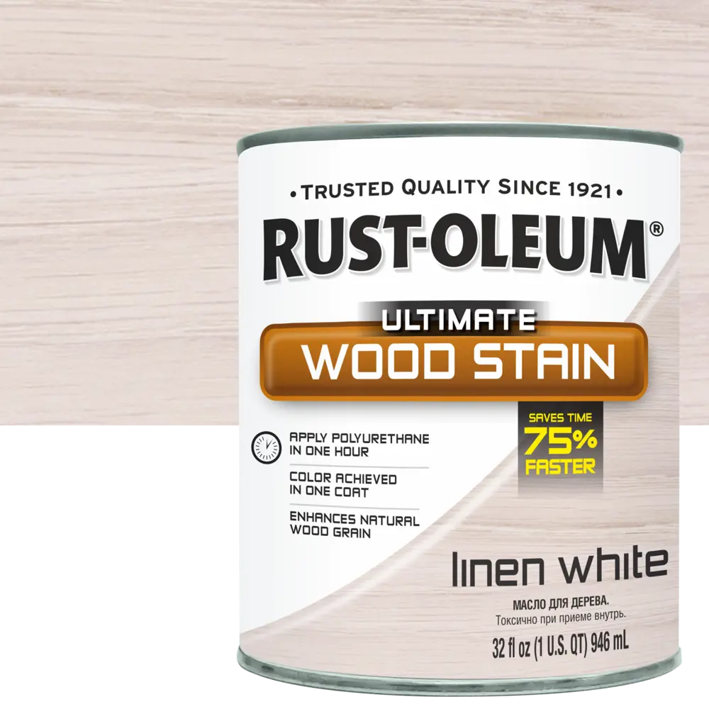 Масло тонирующее Ultimate цвет белый лен 0.946 л RUST-OLEUM STLM-2078064