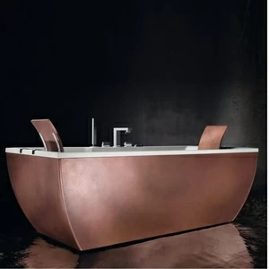 Ванна приставная с аэро и гидромассажем Kali Metal Copper 180 см