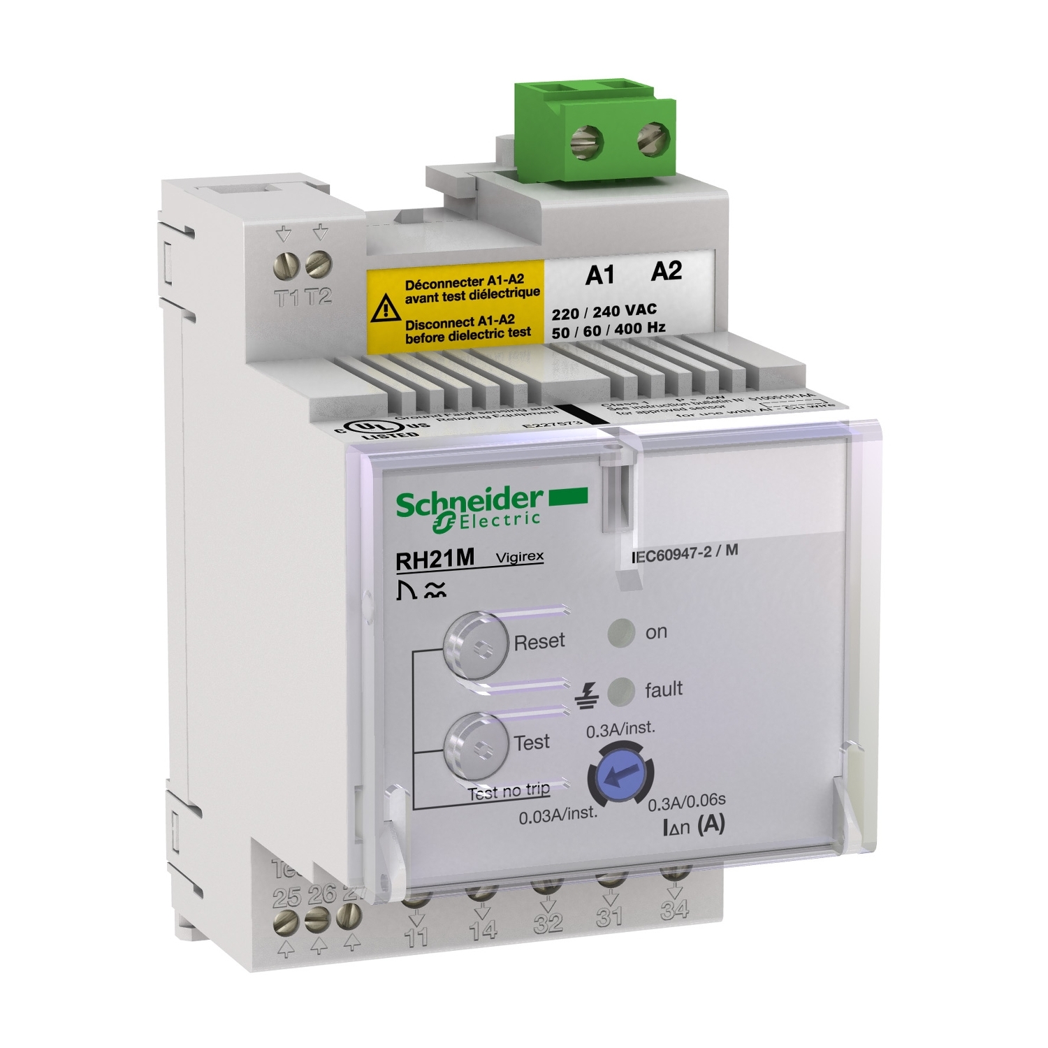 56163 RH21M 220/240В 50/60/400 ГЦ С РУЧ.СБРОС. Schneider Electric Vigirex 
