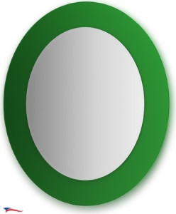Cz 0620 Зеркало с фацетом 10 мм на зеленом основании 70Х80 см FBS Colora