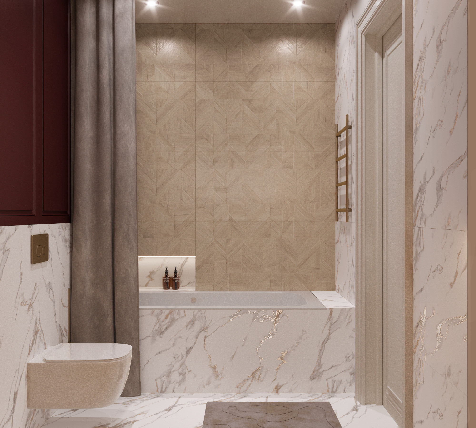 Керамогранит ROCKWOOD CREMA 60х120 Arcadia Ceramica RT7012-P  - Вид №1
