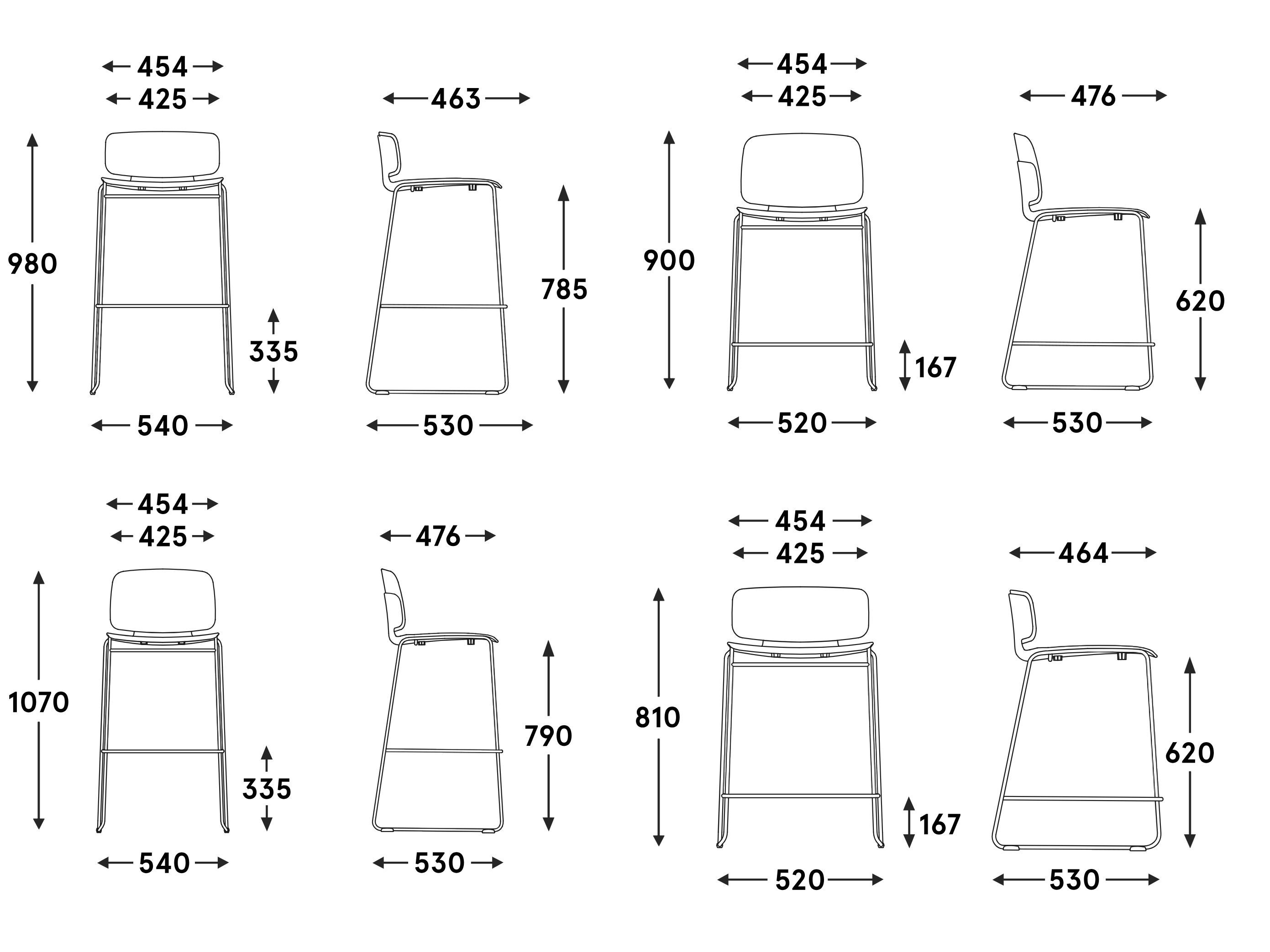 Высокий табурет с салазками MDD LENA ARCH-00106629 - Вид №12