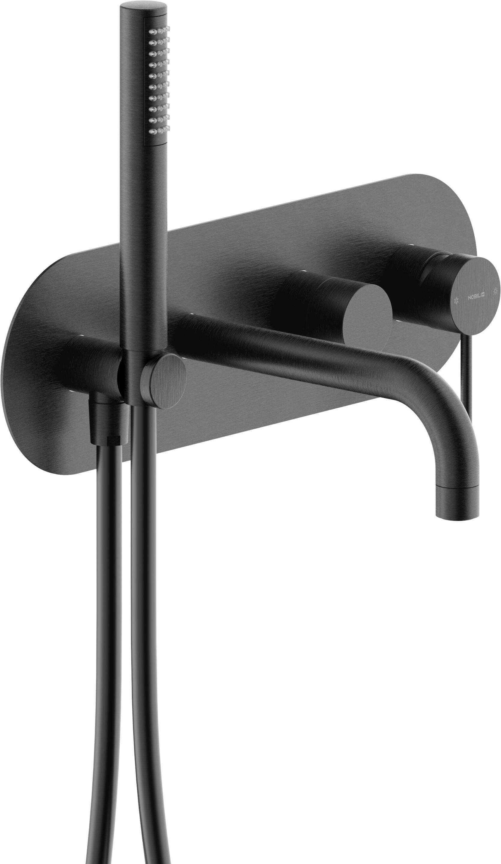 Настенный однорычажный смеситель для ванны с пластиной Nobili Velis ARCH-00041527 - Вид №6