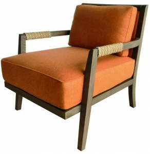 Garbarino Мягкое кожаное кресло со съемным чехлом с подлокотниками Dan