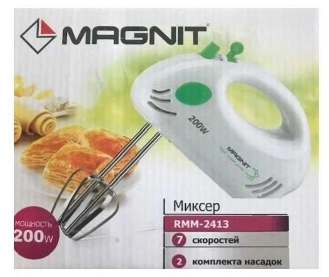 5070025 Миксер MAGNIT RMM-2413 белый STDN-0148907 - Вид №2