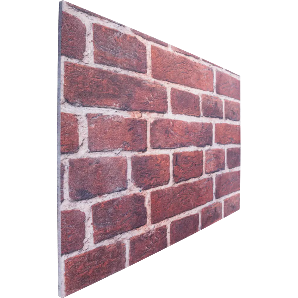 Панель полиэстеровая 9мм 600х400 мм цвет красный кирпич РСП STLM-2032071 - Вид №3