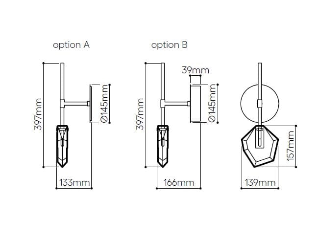 Стеклянный светодиодный настенный светильник bomma Фрагменты ARCH-00036979 - Вид №6