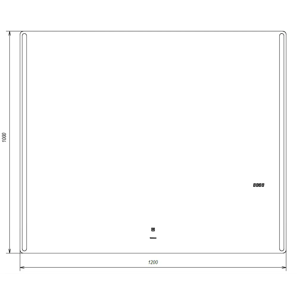 Зеркало Maya Comfort с подсветкой 120x100 см VIGO STLM-2159392 - Вид №7