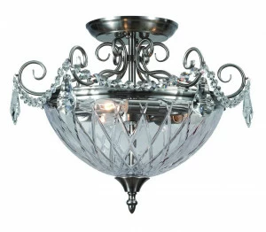 Потолочный светильник Divinare Reggia PL- DIVINARE REGGIA 073670 Прозрачный;серебро