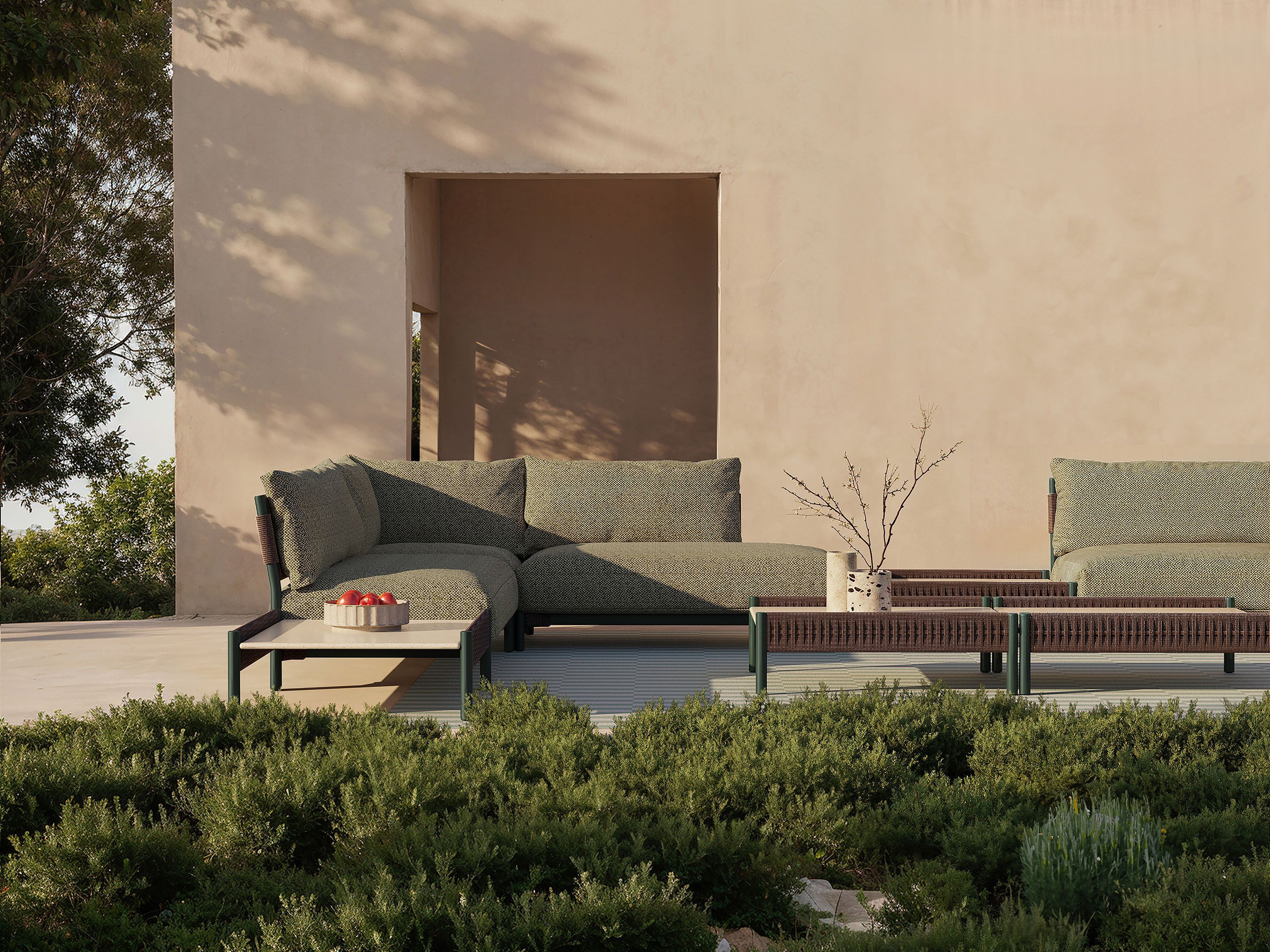 2-местный тканевый садовый диван Andreu World Brezal ARCH-00152987 - Вид №7