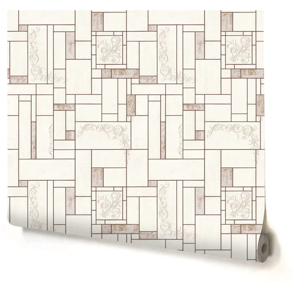 Обои виниловые Home Color Ceramica бежевые 0.53 м 510-22 STLM-2098854