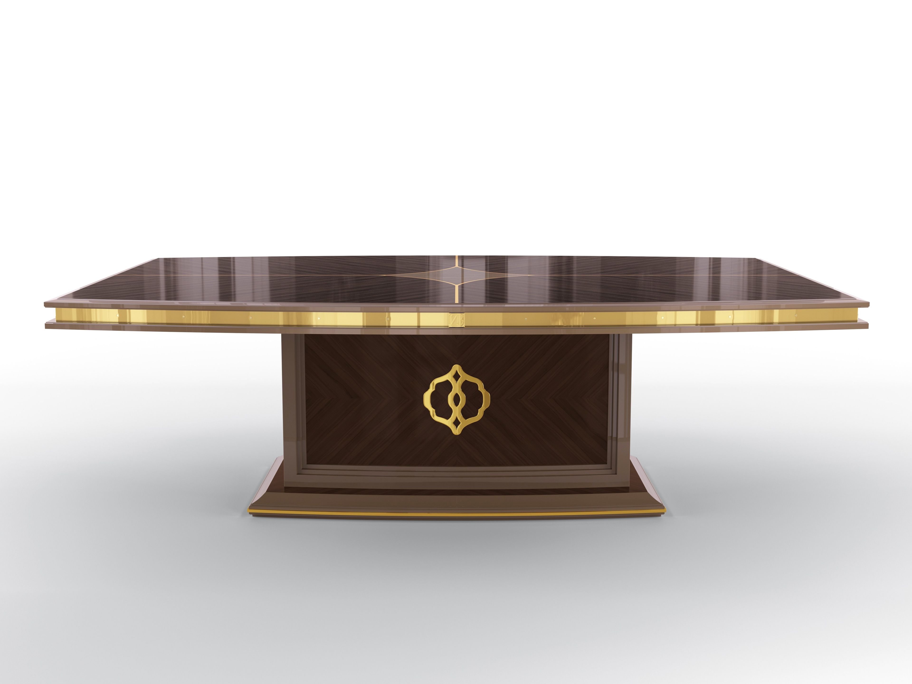 Прямоугольный стол для гостиной из массива дерева BRUNO ZAMPA ARCH-00002913