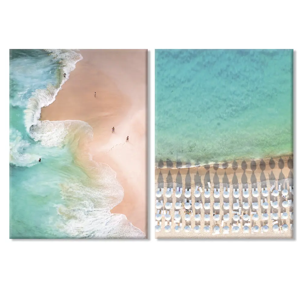 Модульная картина Santreyd «Пляж» 50x70 см в 2 частях 89395173 STLM-1435897