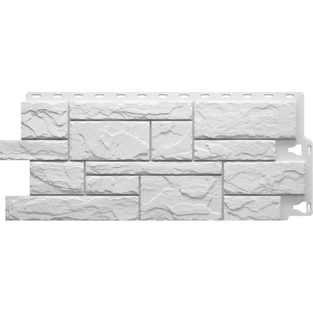 Фасадная панель Docke Камень крупный белый 0.38 м² DÖCKE Сланец STLM-2126998 - Вид №1