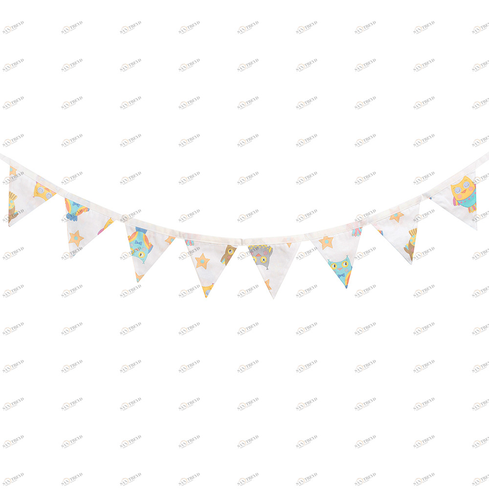 Гирлянда из флажков "Милые совята" VAMVIGVAM  282232 Белый Santreyd 
