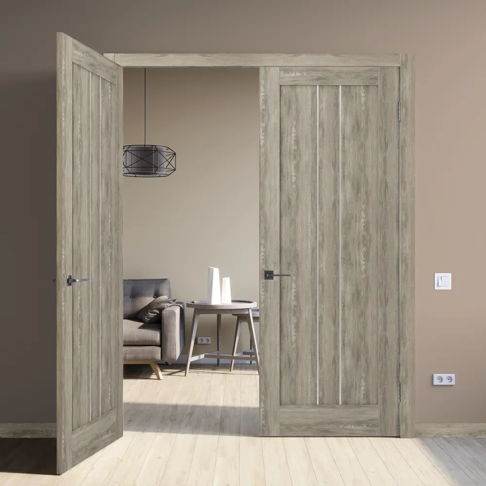 Дверь межкомнатная Челси глухая ламинация цвет дуб медовый 70x200 см BELWOODDOORS STLM-2066164 - Вид №3