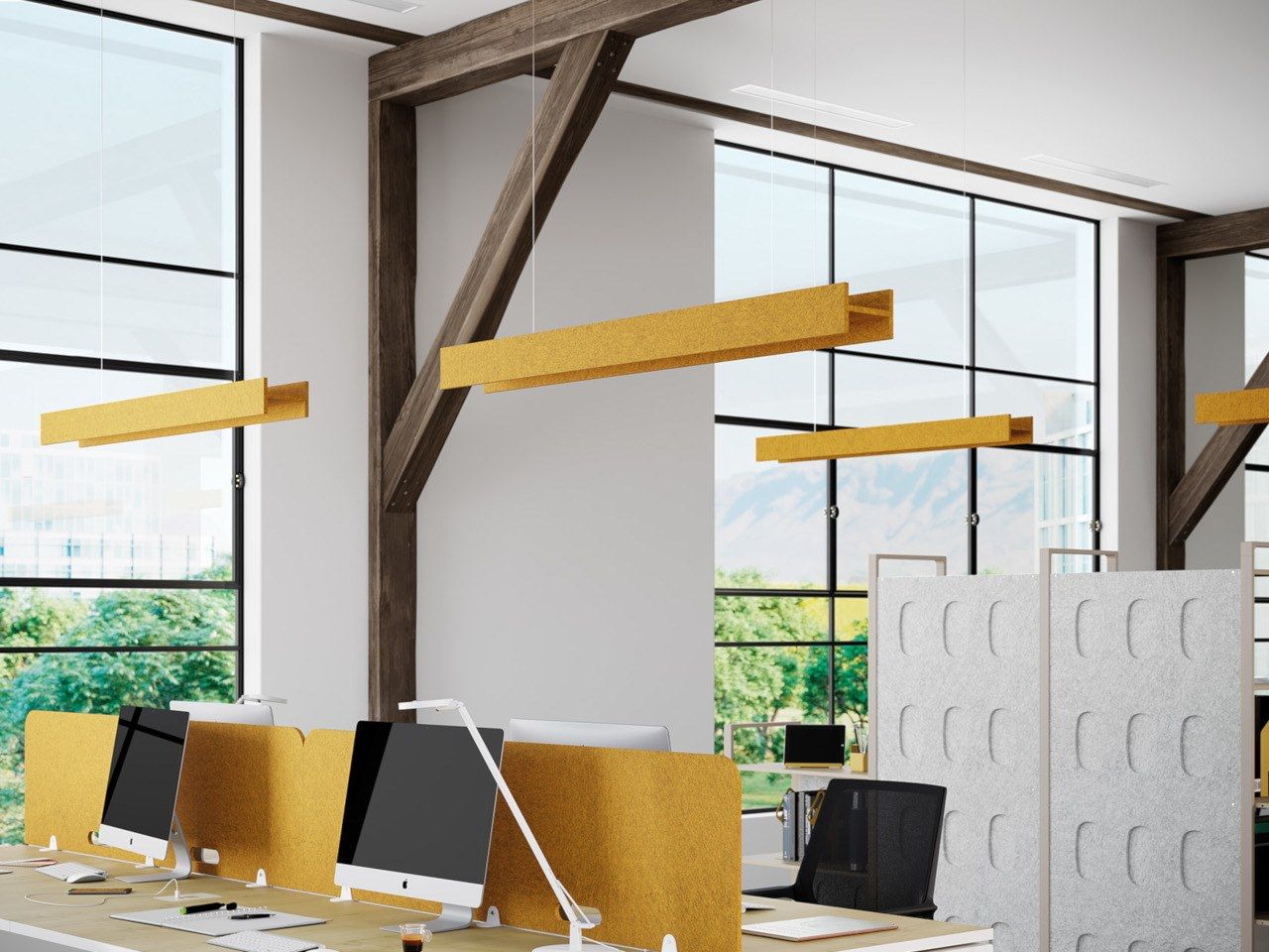 Рециркулированный Pet акустический подвесной светильник Manade войлок ARCH-00128683 - Вид №2