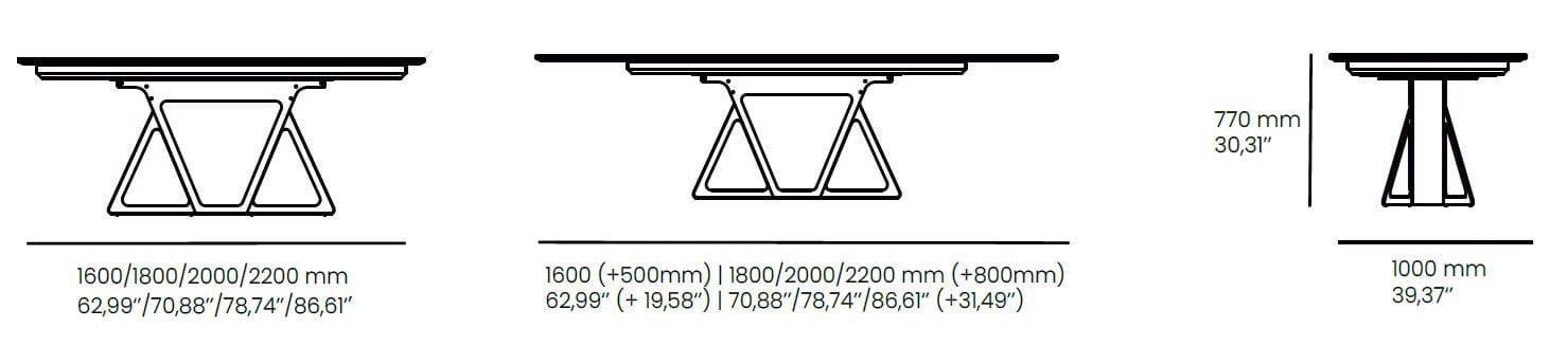 Прямоугольный обеденный стол animovel трапеция ARCH-00117405 - Вид №4
