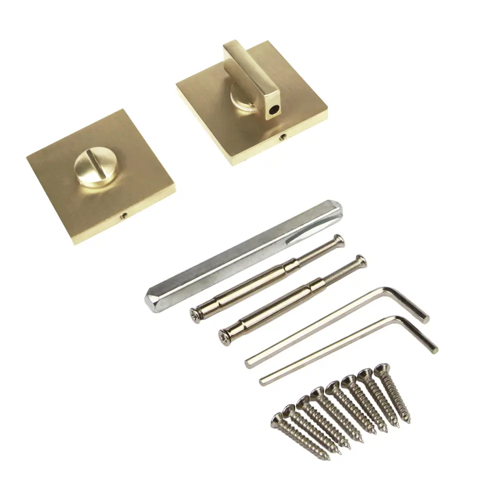 Фиксатор под ручку KREAFORTA квадрат ЦАМ цвет золото STLM-2015393 - Вид №2