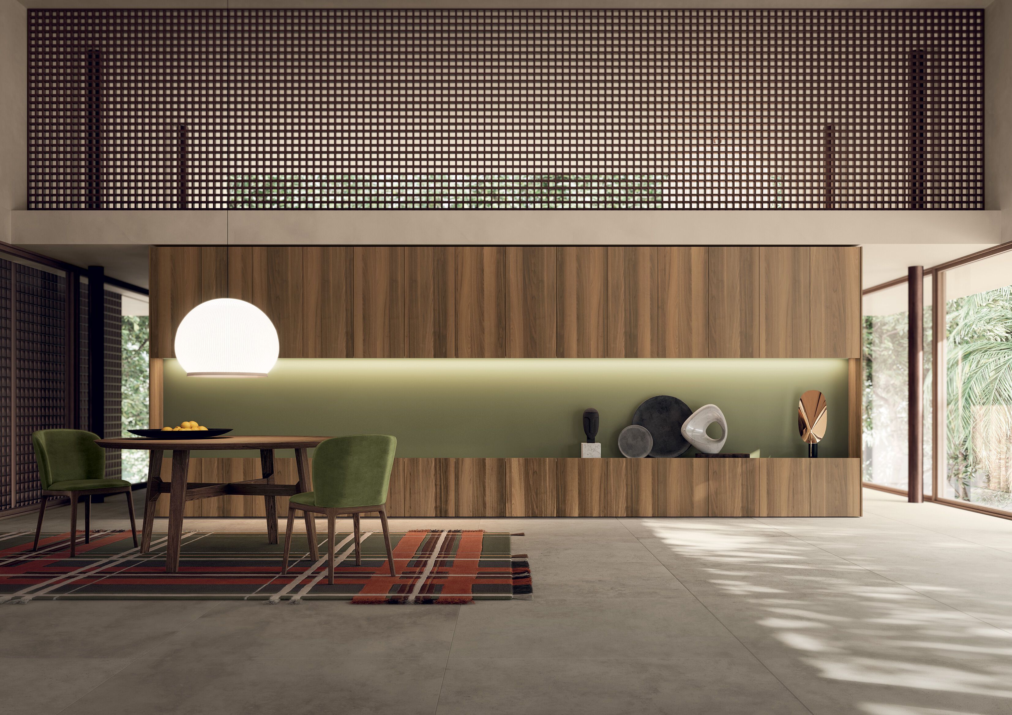 Деревянная оборудованная стена со встроенным освещением Kico Living Systems ARCH-00032283 - Вид №3