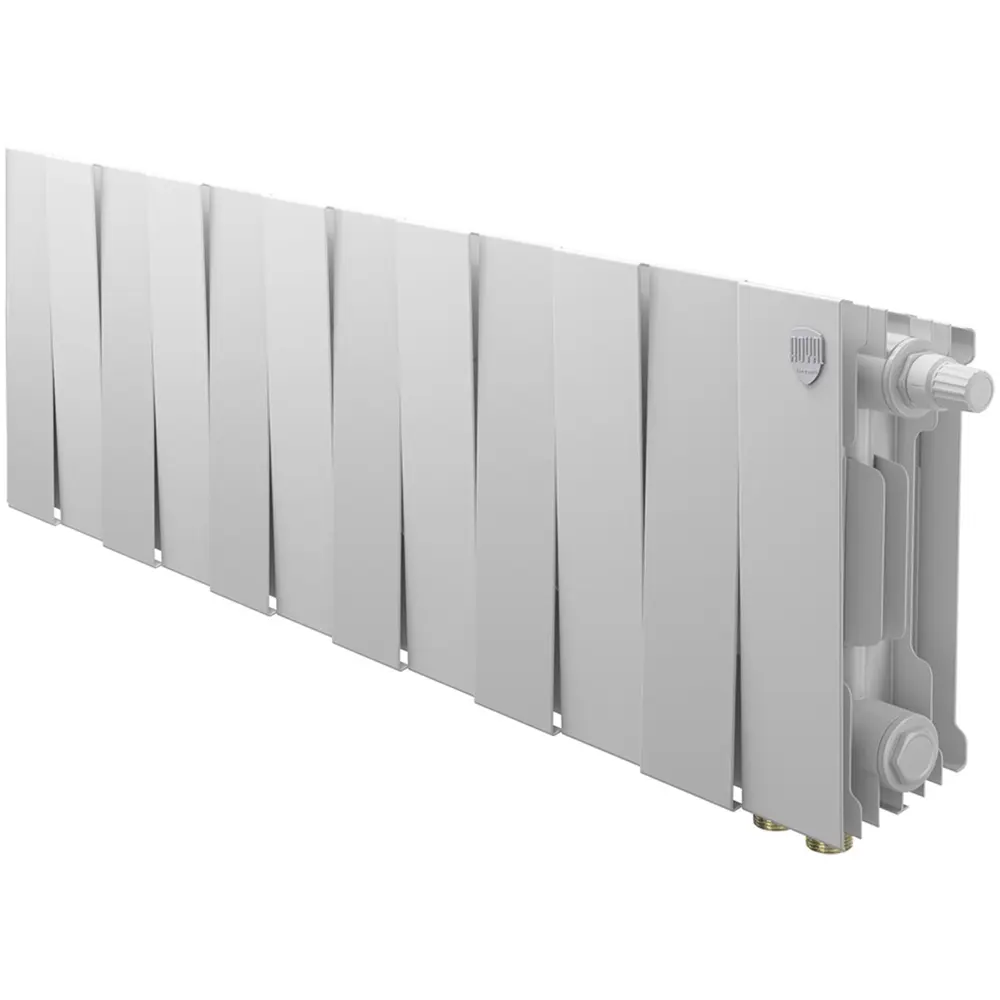 Радиатор секционный Royal Thermo Pianoforte VDR 200/100 12 секций нижнее правое подключение биметалл белый STLM-2021895 - Вид №1