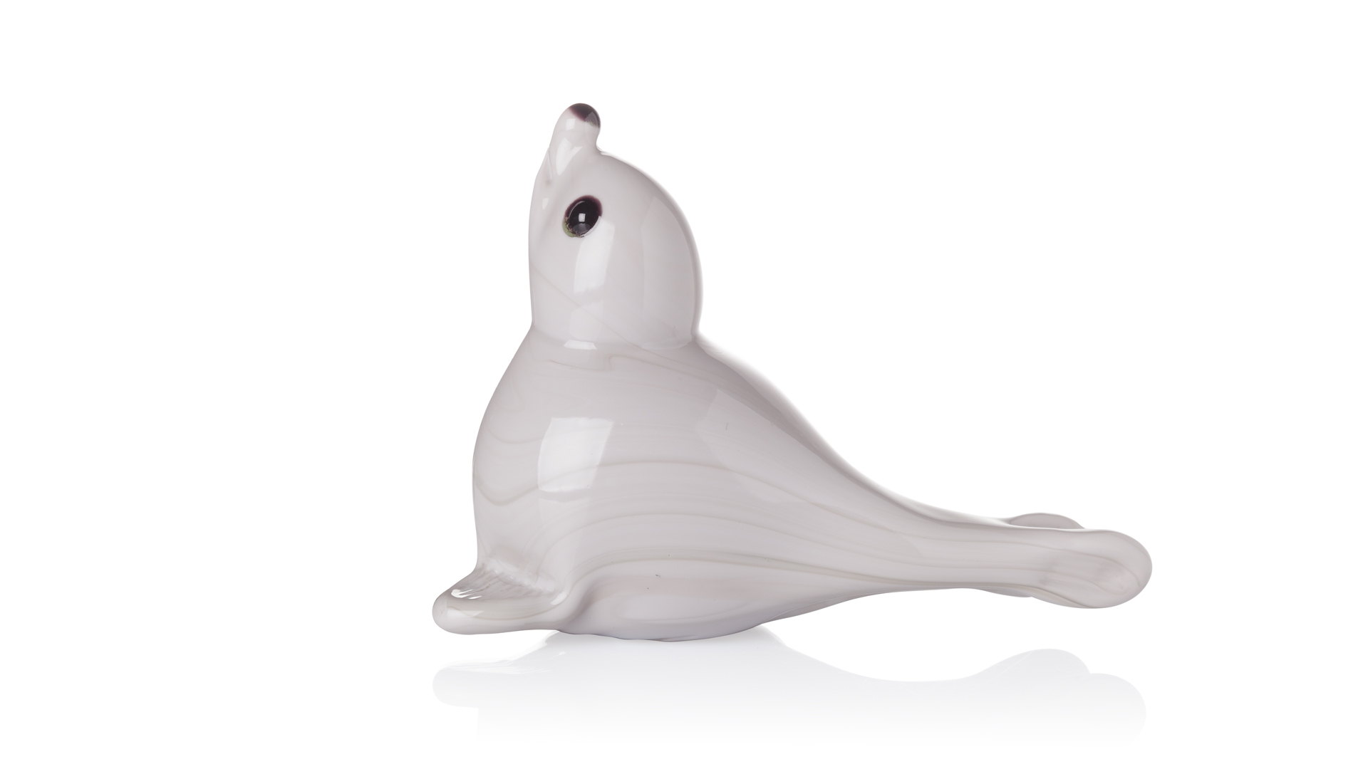 10630438 Duccio di Segna Набор из 2 фигурок 19 и 18см Duccio di Segna "Тюлени" (серый) Хрусталь Santreyd  - Вид №3