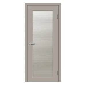 Комплект двери Лион остекленная 70x200 см HardFlex цвет тауп серый с добором 100 мм