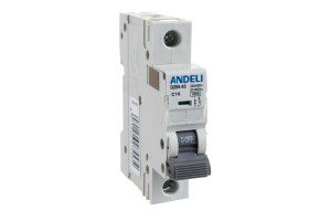 16087020 Автоматический выключатель DZ66-63/1P 16A 6kA х-ка C ADL01-228 ANDELI