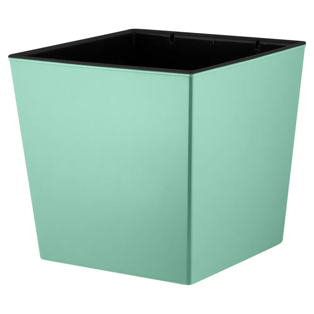 Горшок цветочный INGREEN Cube зелёный ø17.7 см 4.2 л 89411077 STLM-1571287