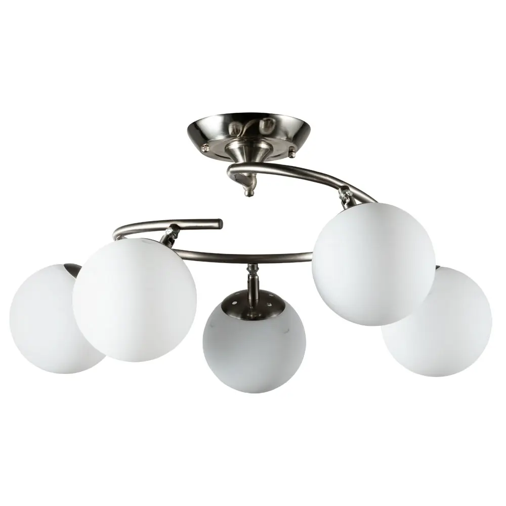 Люстра потолочная Arte Lamp Brooke 5 ламп 15 м² цвет хром STLM-2158270