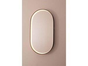 Овальное зеркало со встроенным настенным освещением