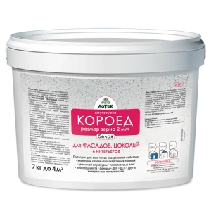 Штукатурка «Короед» Латек Л307 7 кг