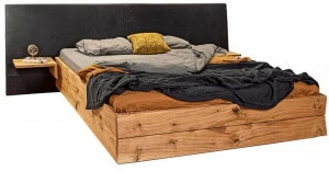 JANUA Двуспальная кровать из массива дерева с высоким изголовьем