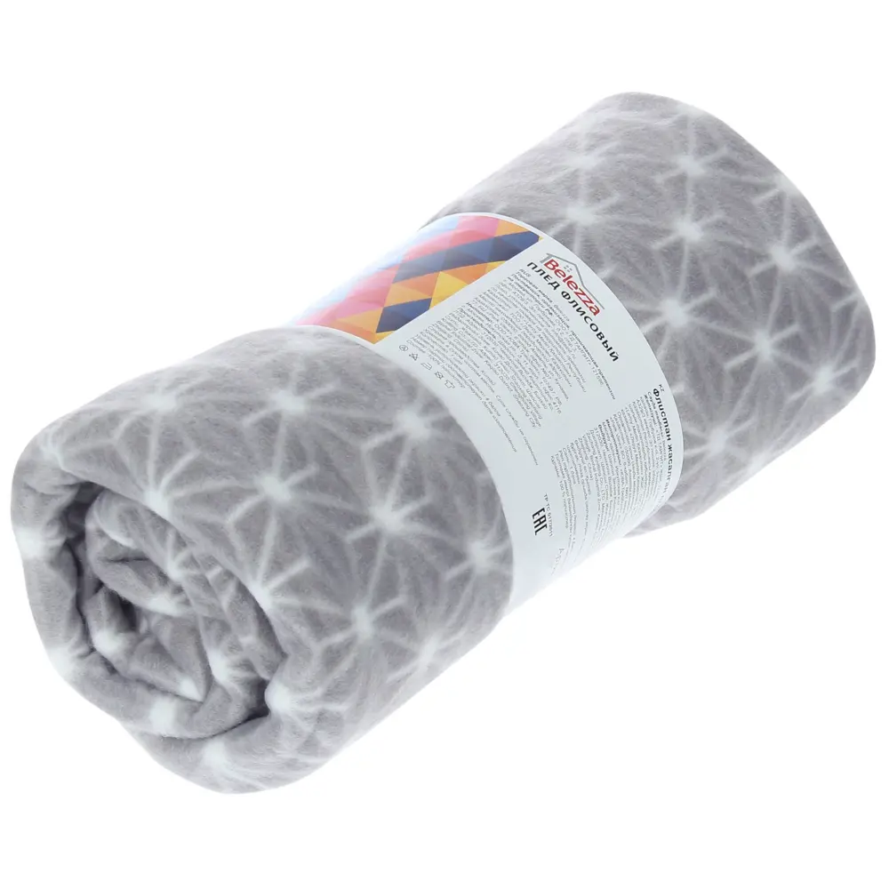 Плед Aristo 130х170 см флис цвет серый BELEZZA STLM-2147978 - Вид №3