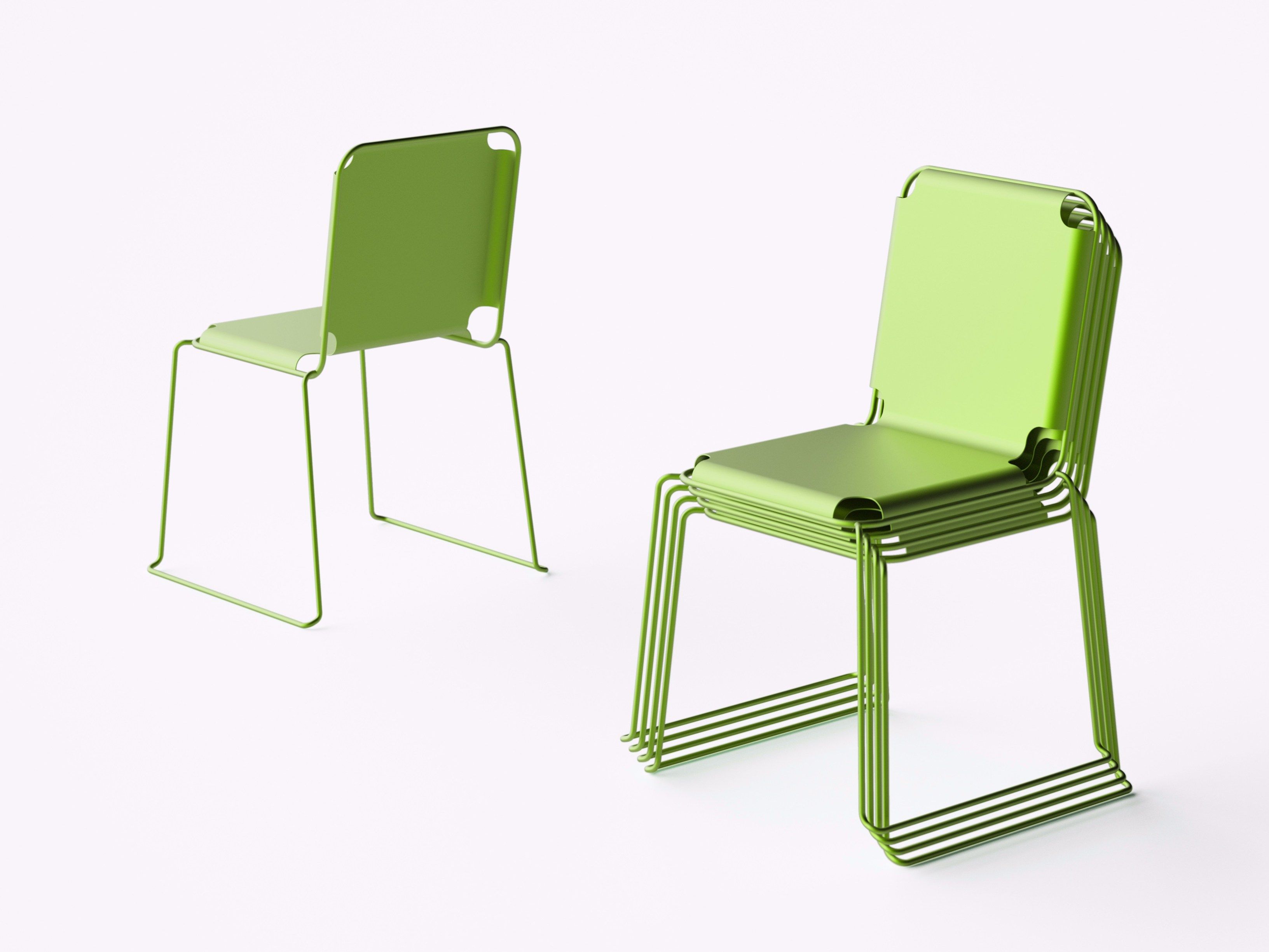 Штабелируемый стальной стул Officine Tamborrino STEELO ARCH-00076293 - Вид №5