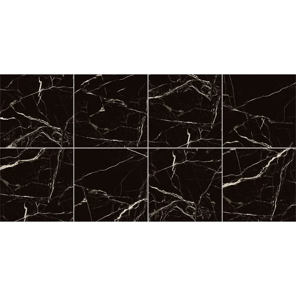 Глазурованный керамогранит Arcadia Ceramica Black Spinder High Gloss 60x60 см 1.44 м² глянцевый цвет черный STLM-2178625 - Вид №2