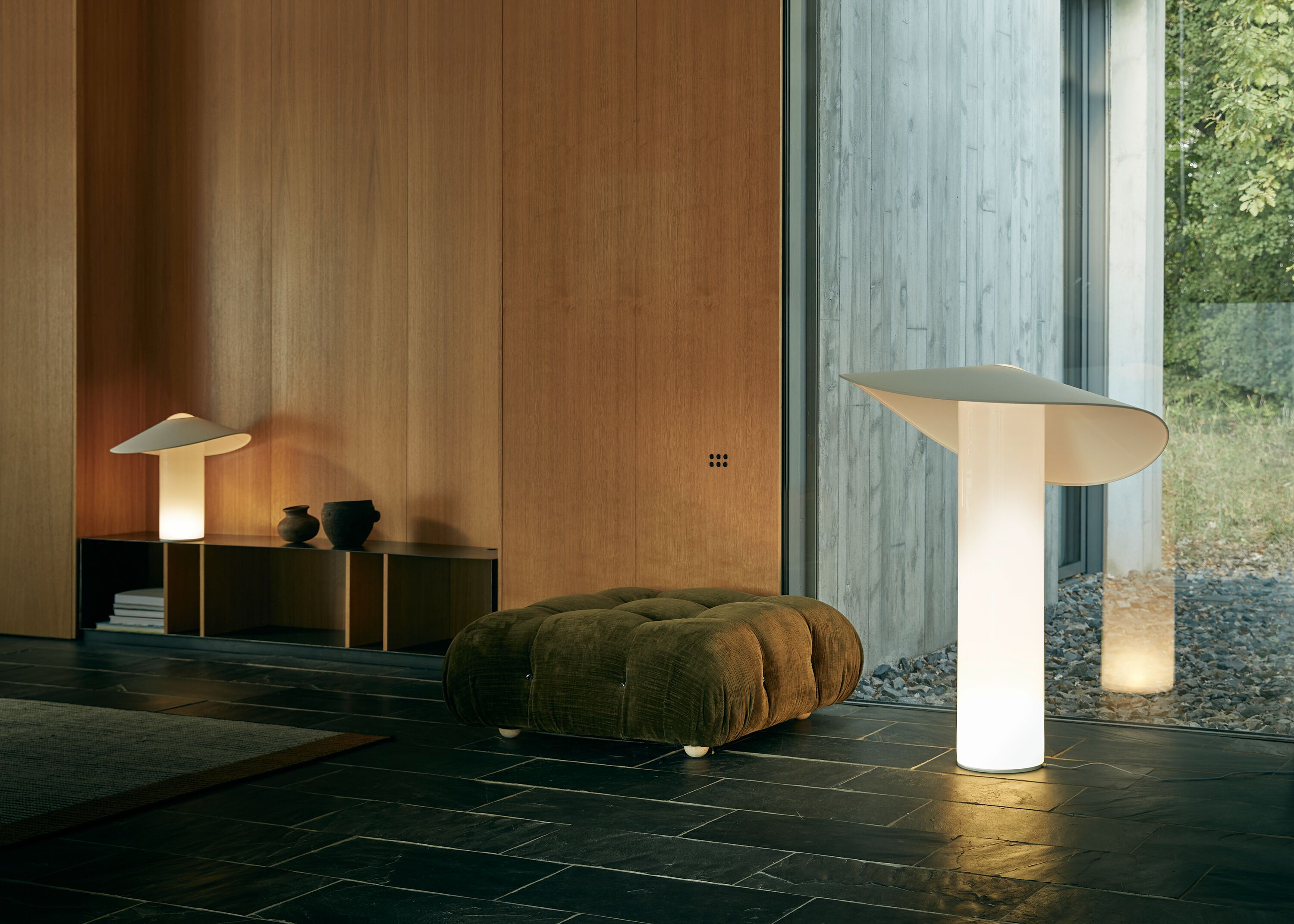 Регулируемая напольная лампа из дутого стекла Midgard Licht Loja ARCH-00067482 - Вид №7